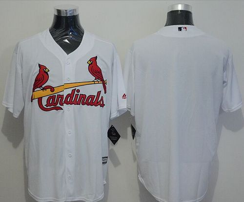 Cardinals Blank White New Cool Base Stitched MLB Jersey - Click Image to Close